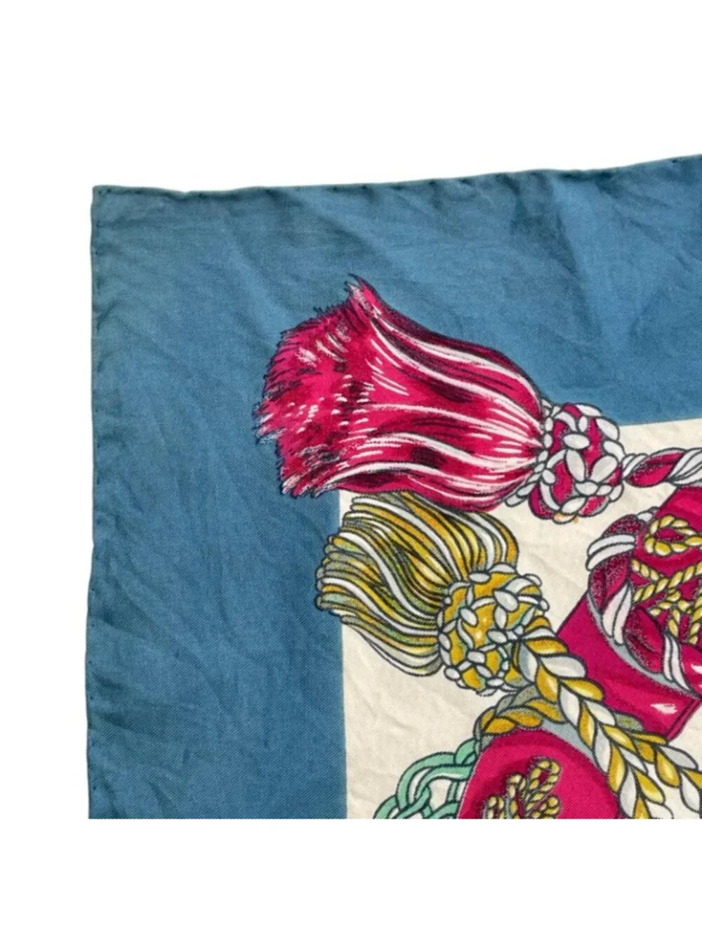 Hermes Carre 90 le Timbalier Timpani Player Scarf Silk Multicolor